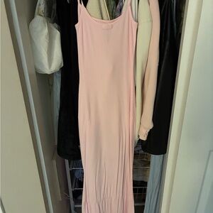 SKIMS soft lounge long slip dress
